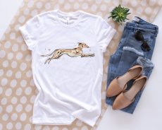 Tričko s potiskem Chrt