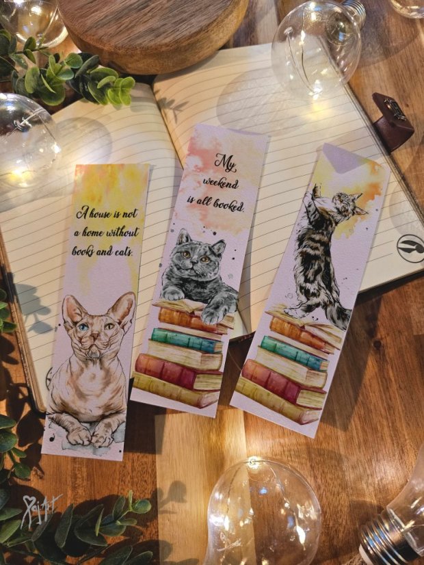 Záložky s motivy Kočky - Varianta: Varianta 12