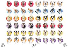 Samolepky mix psi A5