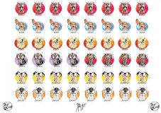 Samolepky Mix psi A5