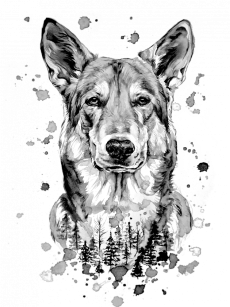 Tištěná kopie Wolf ČB