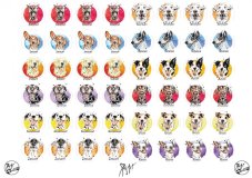 Samolepky mix psi A5